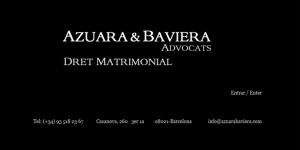 AZUARA & BAVIERA: Portfolio of works of design, creation and programming of web pages for law firms and professionals